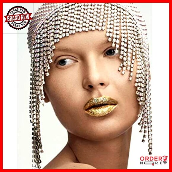 Rhinestone Flapper Headpiece Silver Alloy Gatsby Party Hair Accessory main image 5